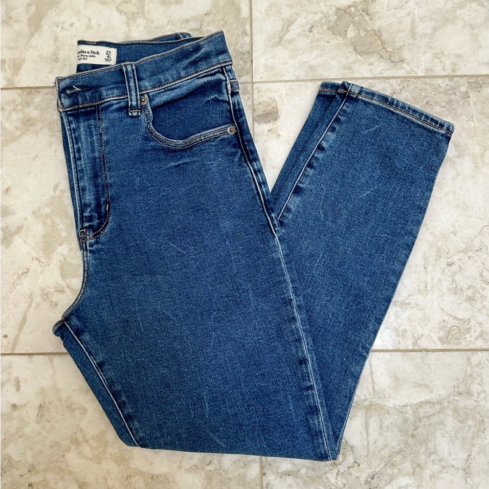 Abercrombie High Rise Super Skinny Ankle Jeans